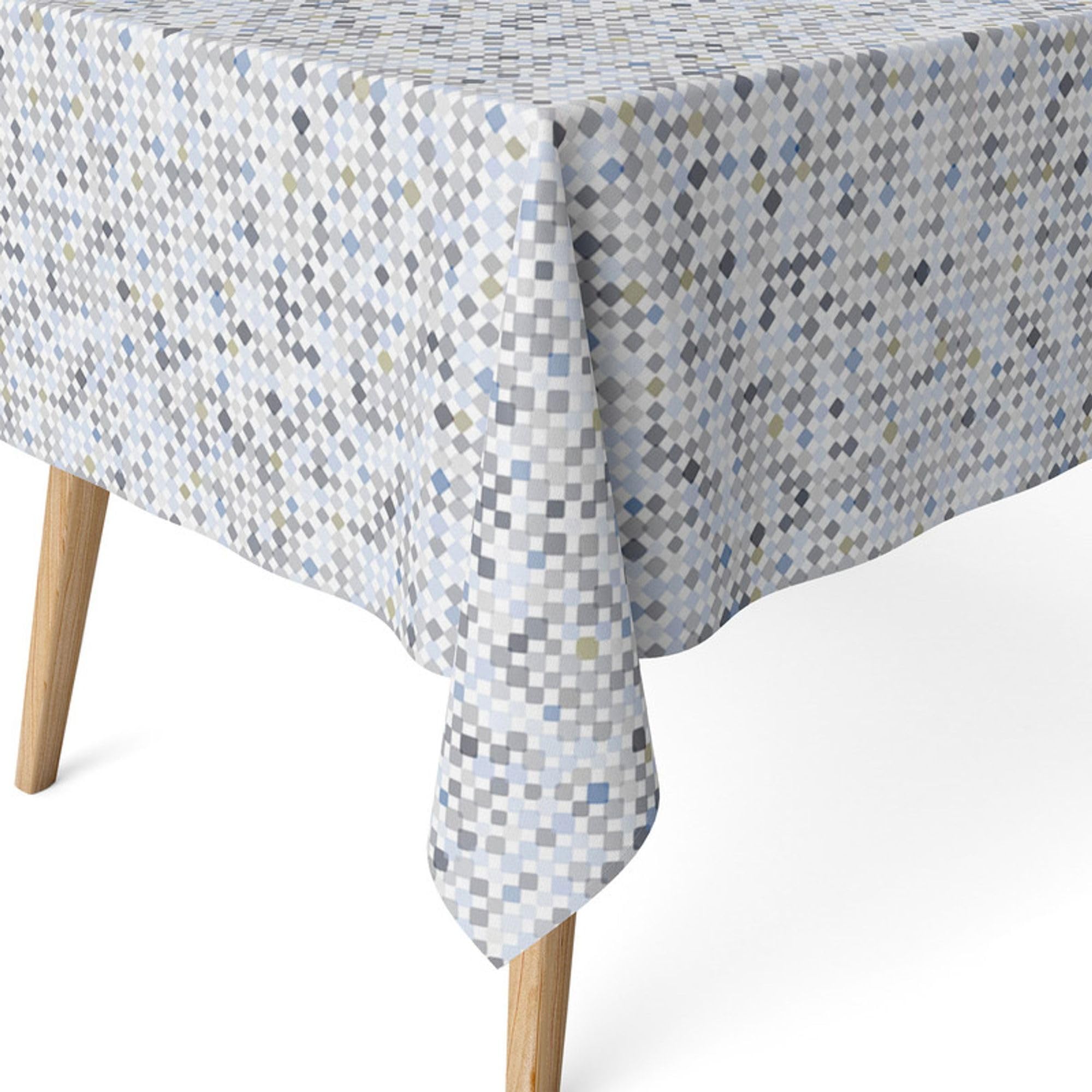 ECOMMERC3 | Stain Resistant Tablecloth for Rectangular Table Size 180 x 140 cm - Stain Resistant Tablecloth Extra Soft and Waterproof Grey