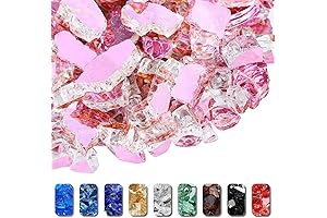 GRISUN Pink Fireplace Glass: Shimmering Elegance for Your Cozy Nights