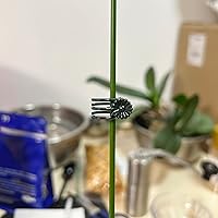 Vista 4 de Clips de Orquídea para Soporte de Plantas (100, Verde) para Plantas Trepadoras Pequeñas a Medianas, Plantas de Vid y Plantas de Un Solo Tallo