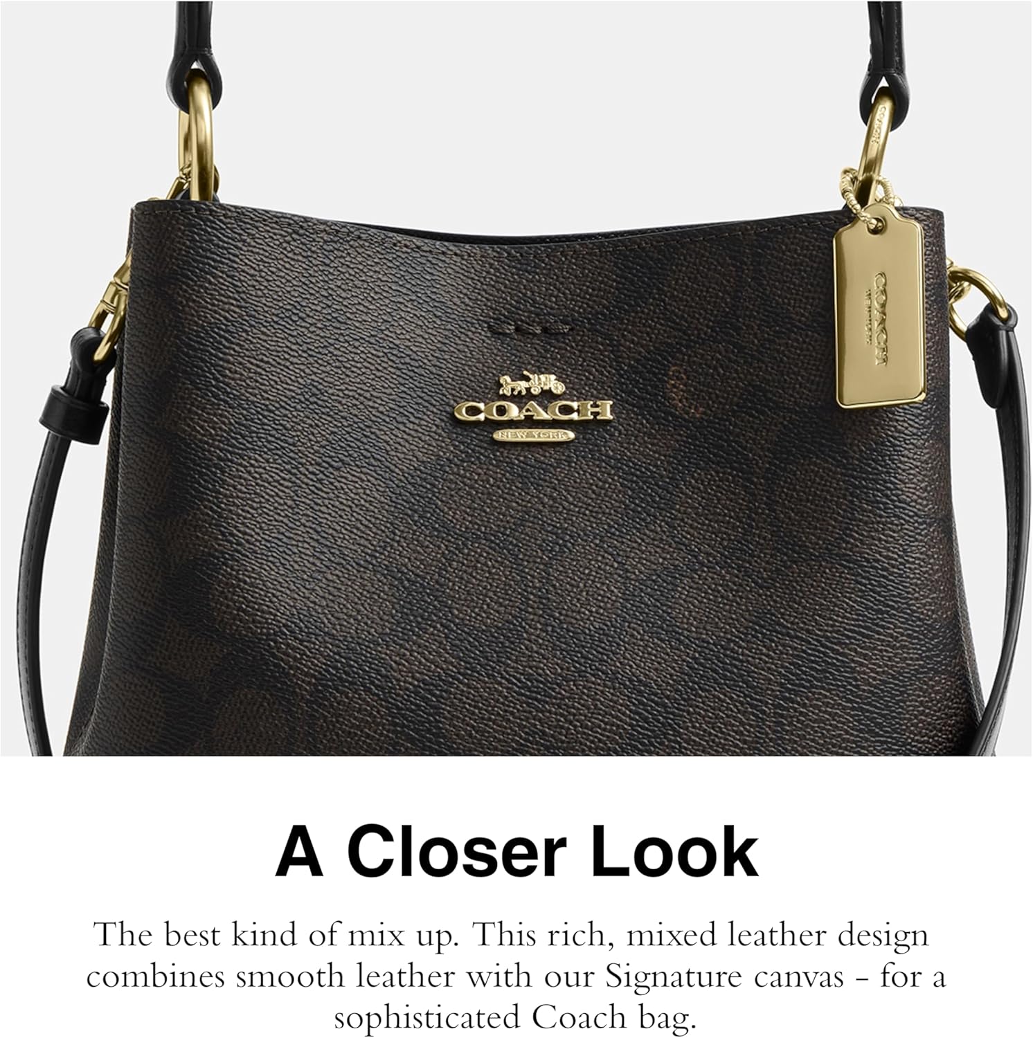 COACH womens Small Town Bucket - Image 4