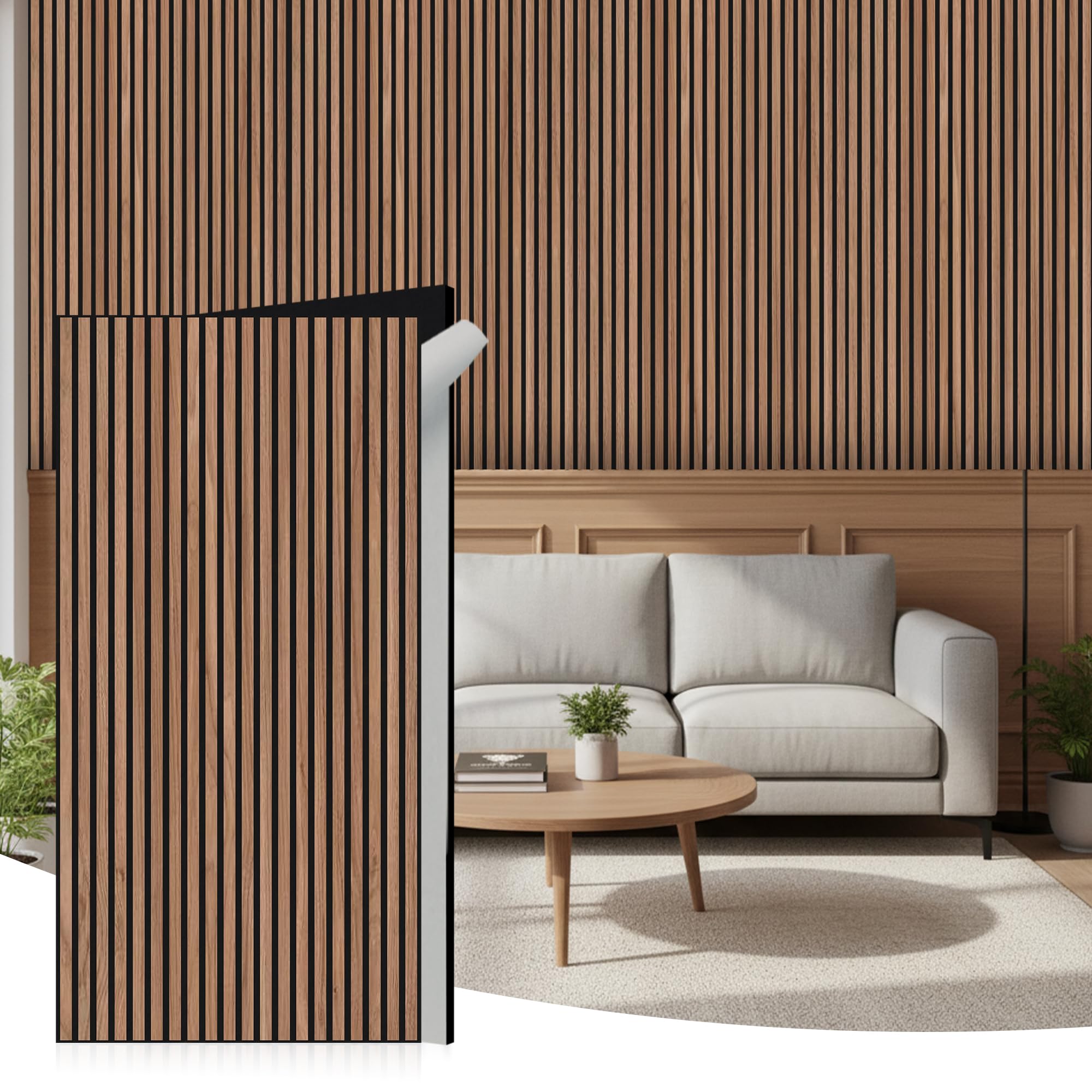 WoveN SounD Acoustic Wall Panels Teak 10 Pack