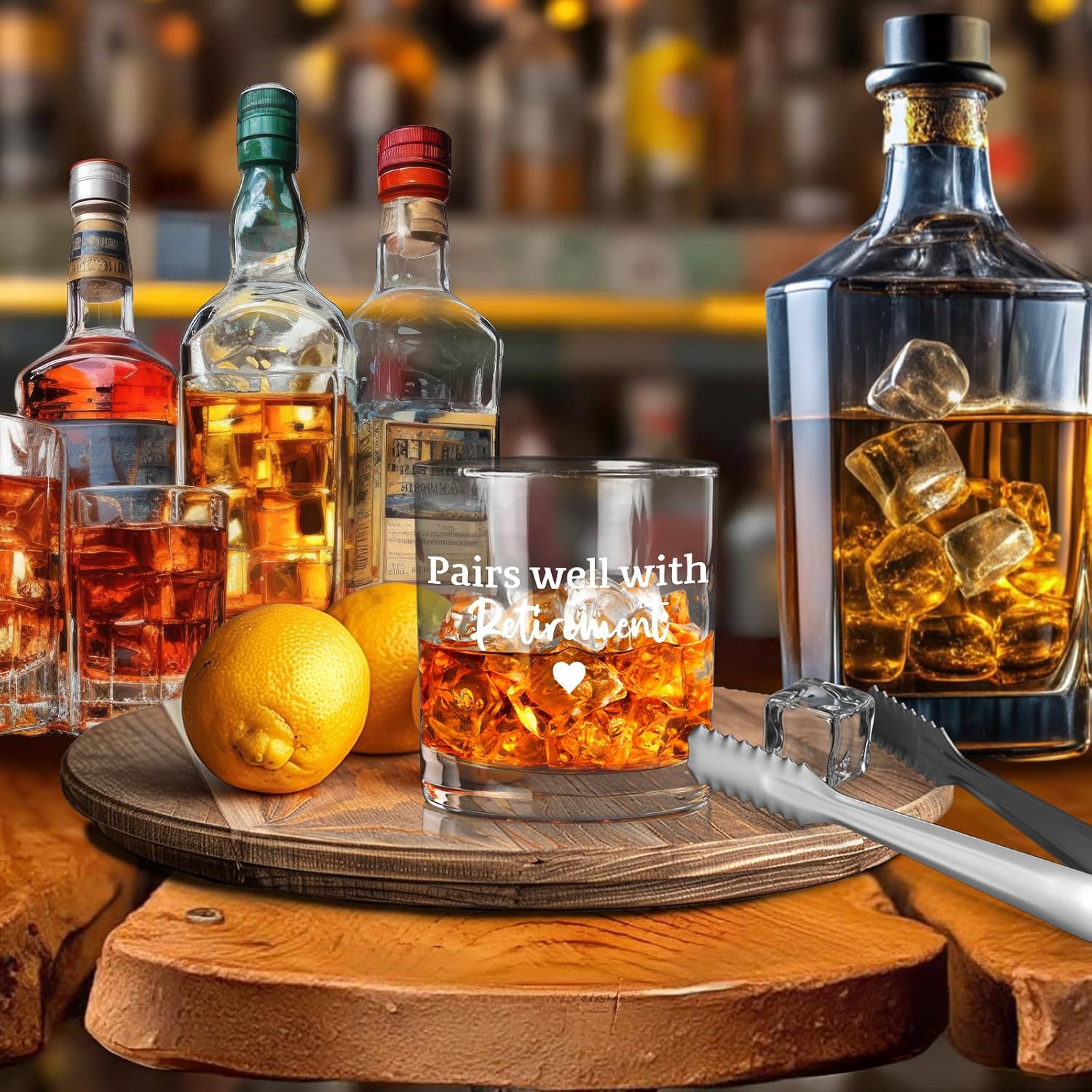 Retirement Whiskey Glass, Funny Happy Retirement Gifts for Men,Retired Old Fashioned Rocks Glasses, RetirementParty Decorations, Pairs Well With RetirementWhiskey Gifts for Men Women, 10 Oz - Image 3