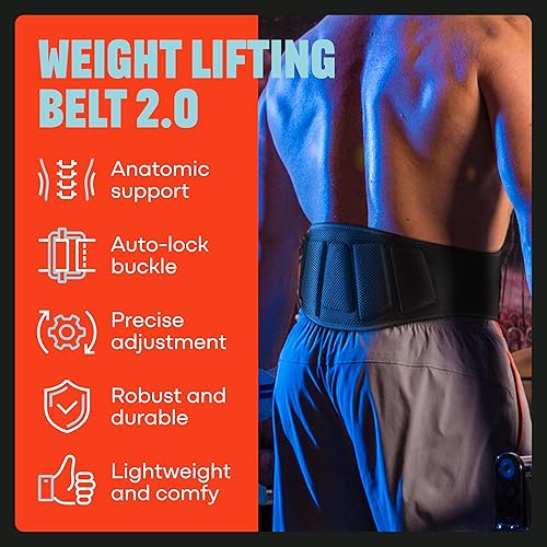 Miniatura 2 de Mava Sports Cinturón de levantamiento de pesas para hombres y mujeres, cinturón de peso con cadena para dominadas, cinturón de levantamiento de