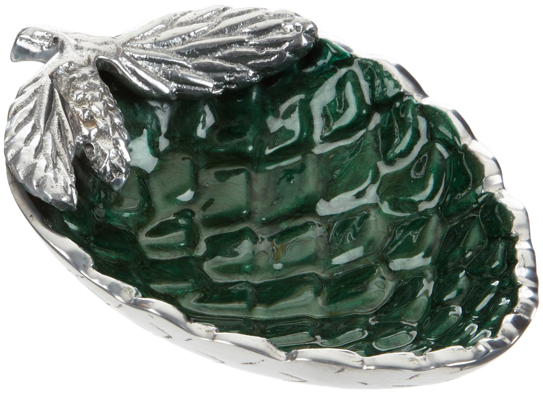 Pine Cone 5.75" Bowl, One Size, Emerald, Green