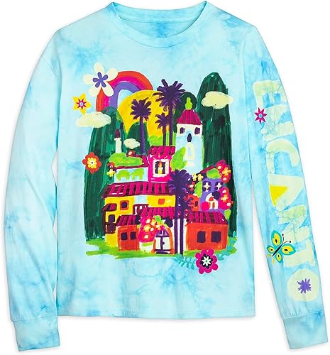 Disney Encanto Tie-Dye - Camiseta de manga larga para adultos