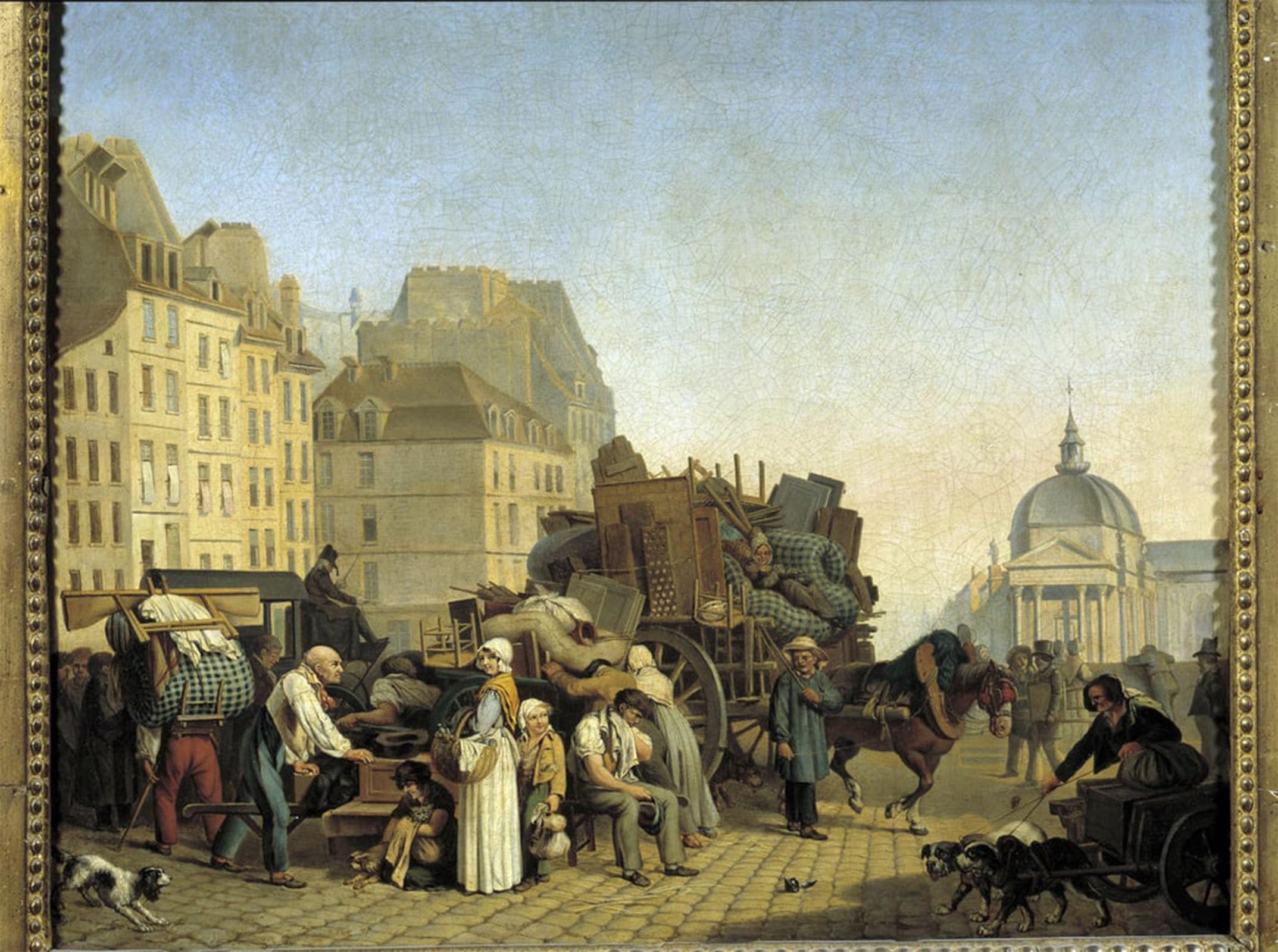 SERENDIPITP Vintage Picture Print on Canvas Wall Art Poster Parisian Replacements by Louis Leopold Boilly Artwork Print Poster for Wall Decor 60x90cm
