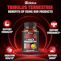 Vista 23 de Zolotus Tribulus Terrestris Cápsulas 13 en 1 con maca, hierba de cabra cachonda, Panax Ginseng, Saw Palmetto, Tongkat Ali, Shilajit y más