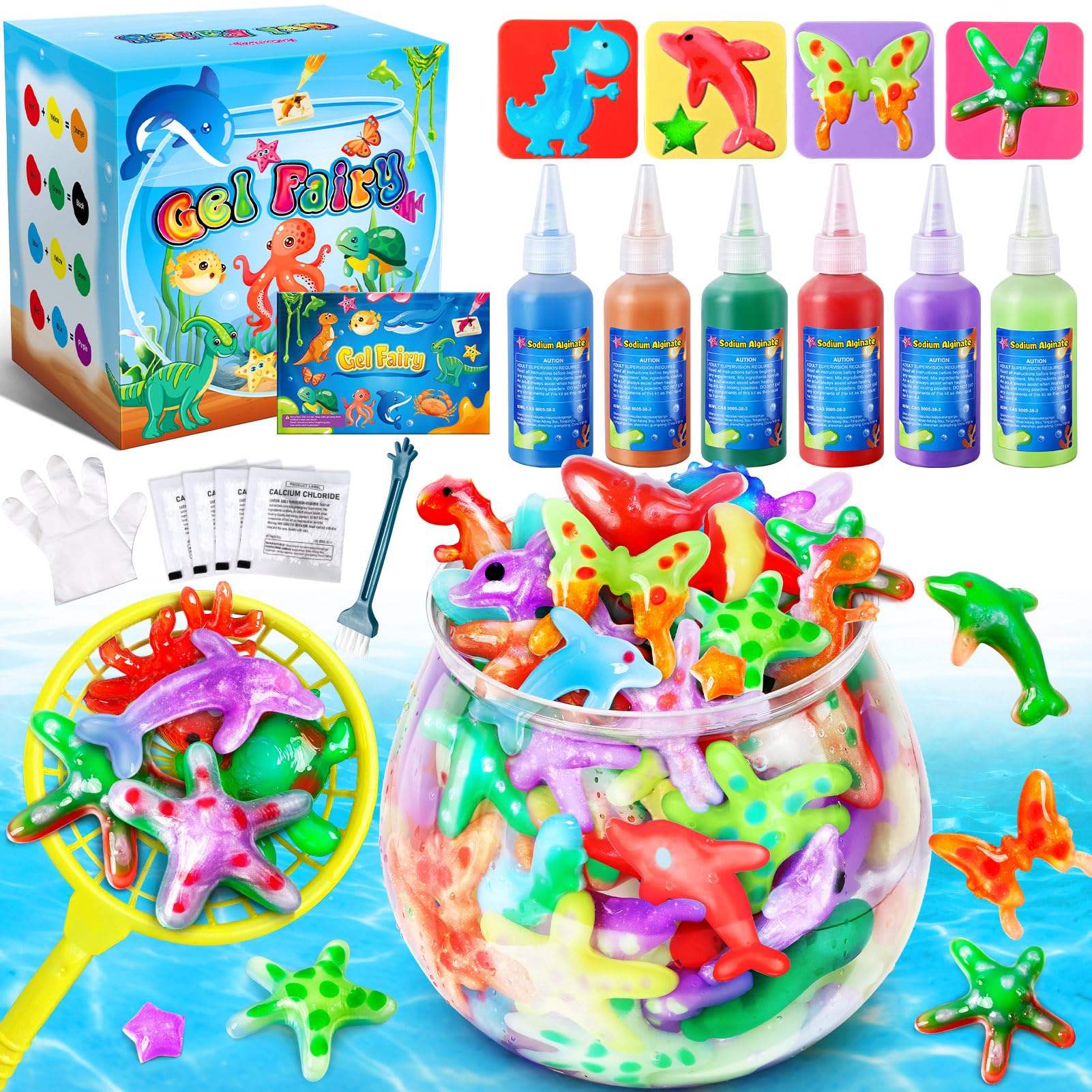 Kacwsoay Magic Water Elf Toy Kit for Kids - Aqua Fairy Water Pets - DIY Squishies Maker Crafts Birthday Gifts for Boys and Girls