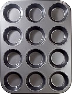 Ecolution Bakeins 12 Cup Muffin and Cupcake Pan – PFOA, BPA, and PTFE Fr...