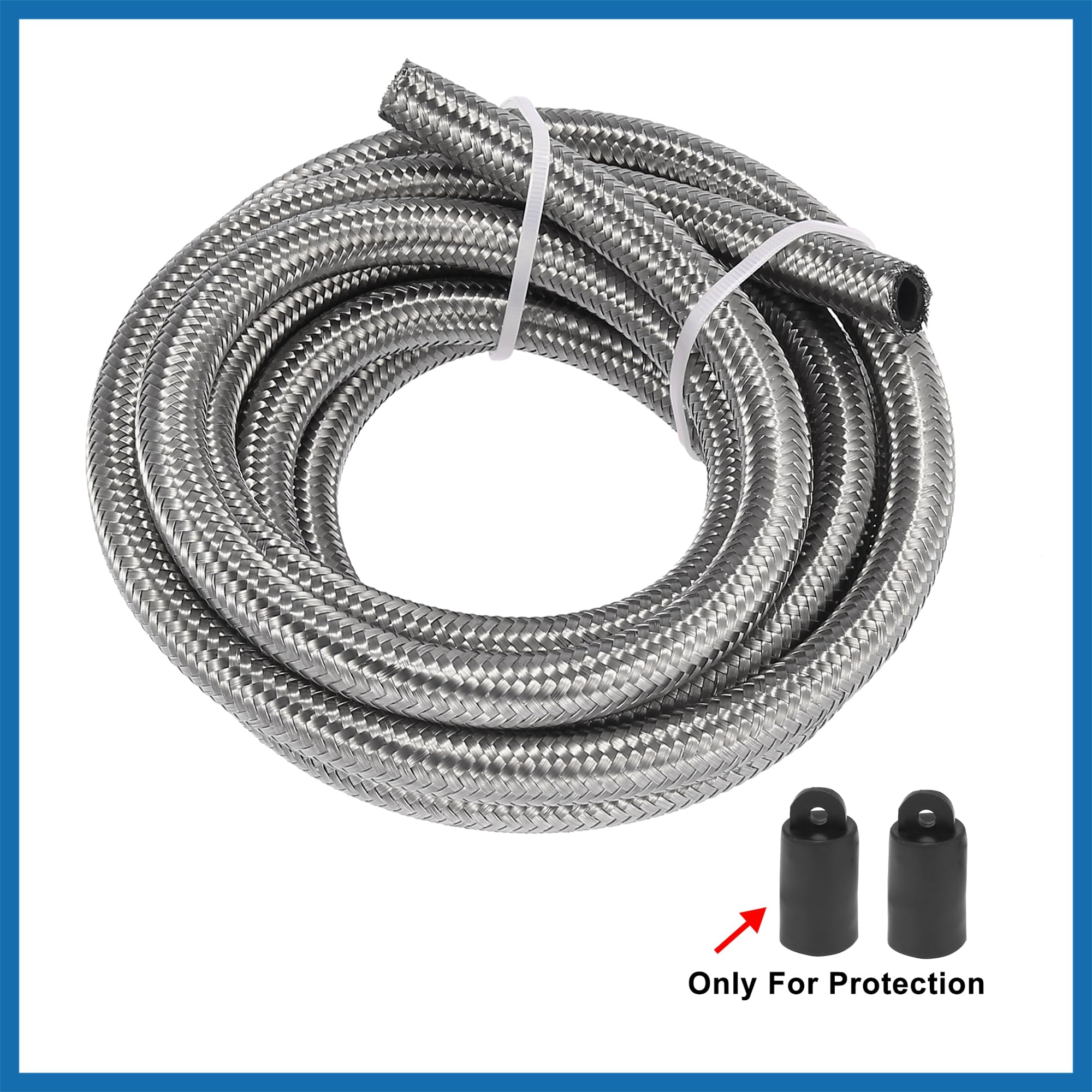A ABSOPRO Coche CPE Aceite Manguera Trenzada 10 Pies 3/8" Combustible Línea Kit con AN6 Extremo Montaje Reemplazo de artículo