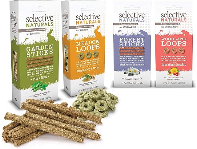 Foto 3 de 3 de Selective Naturals Meadow Loops Timothy Hay & Thyme For Rabbits 2.8-Oz - 3 Pack