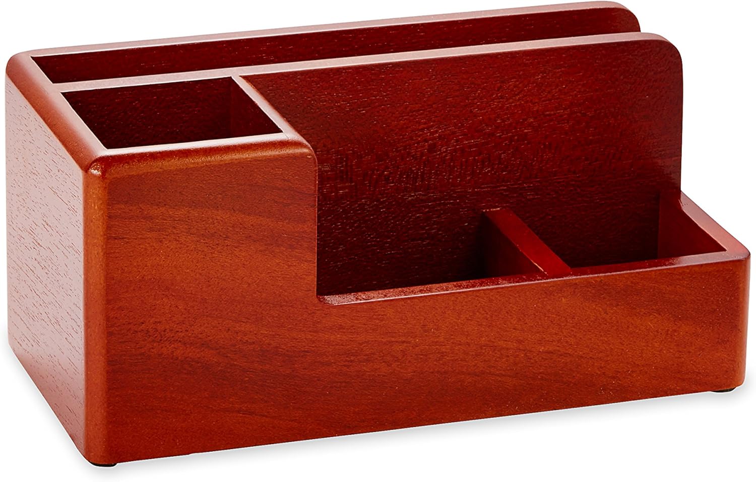Rolodex Organizer Desk, Wood Tones Desk Organizer 4-1/4