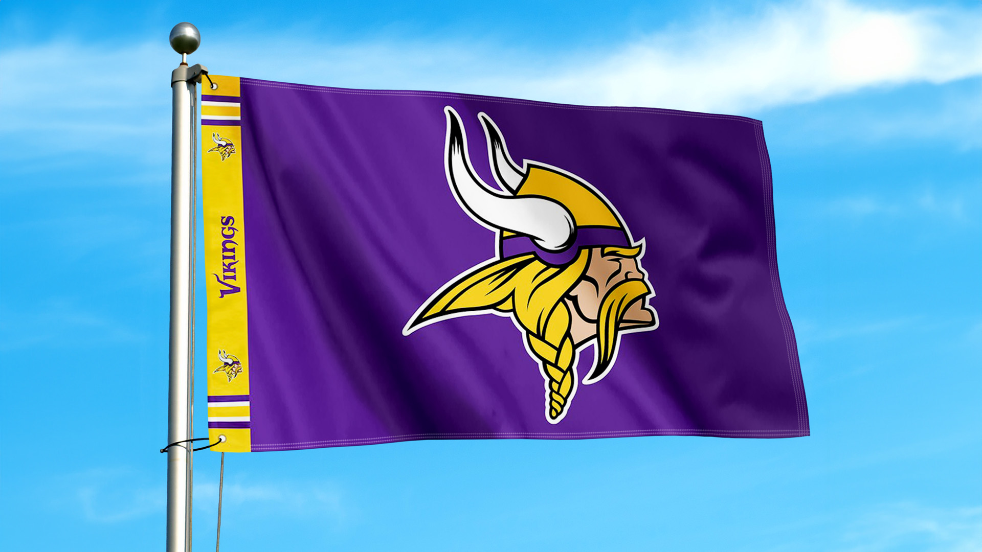 Minnesota Vikings Heritage Banner, 38x61 Cm – Offiziell Lizenziertes Fan-Banner Aus Weichem Filz Für Wanddekoration
