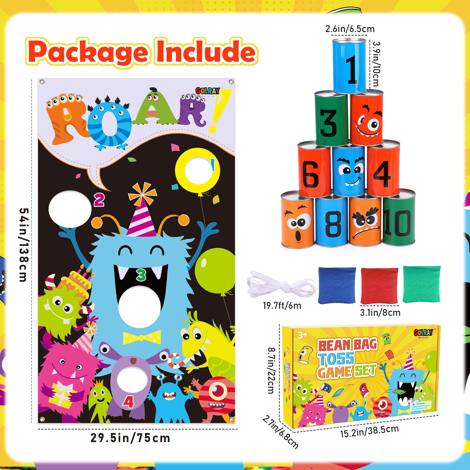 Tacobear Bean Bags Kids Throwing Indoor Outdoor Garden Games for Kids