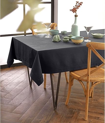 Solino Home Dru  Camino de mesa de lino de algodón Zoe y Florence, manteles individuales y servilletas de cena