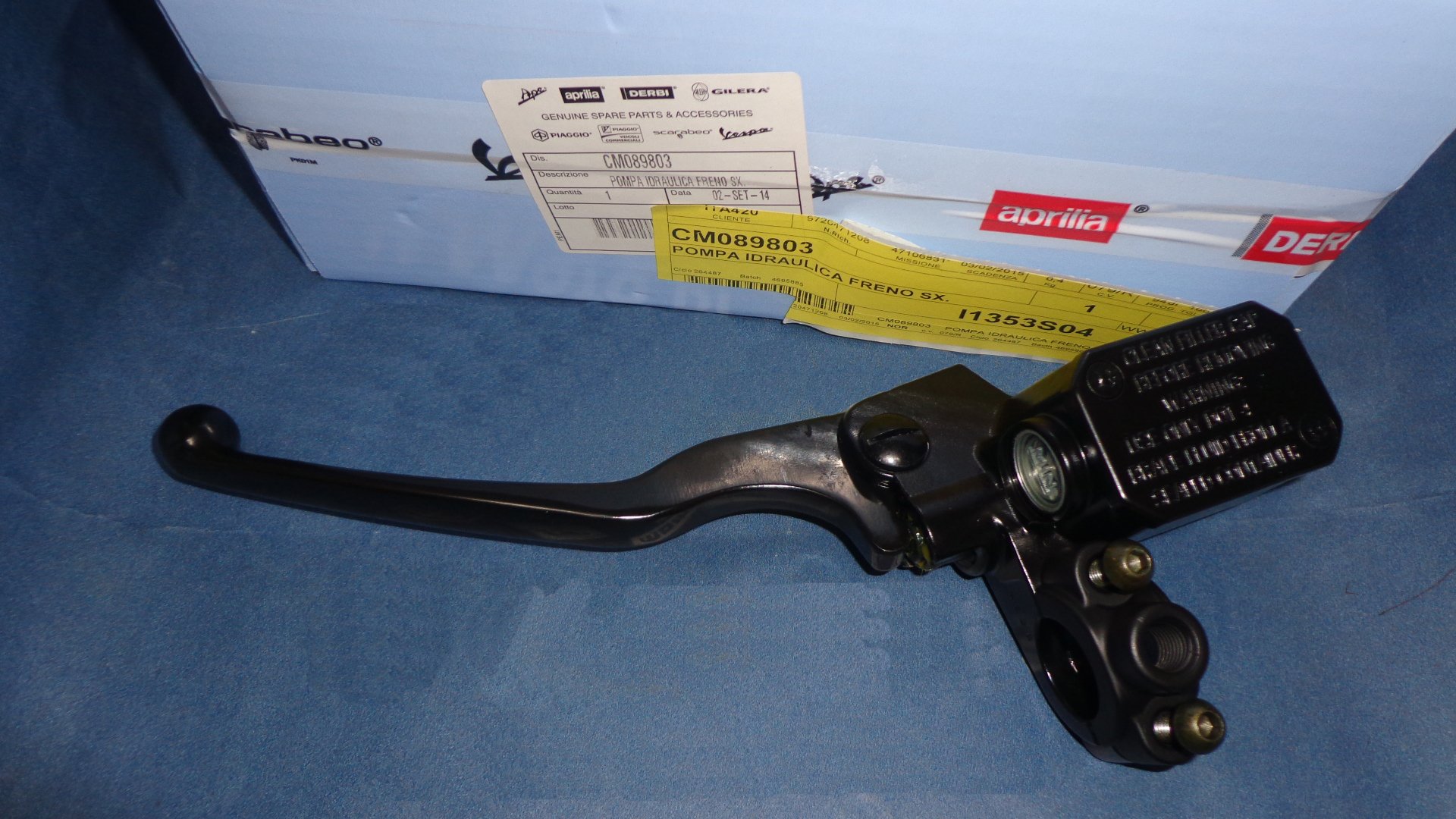 CM089803 POMPA IDRAULICA FRENO SX BEVERLY 350 SPORT ORIGINALE PIAGGIO