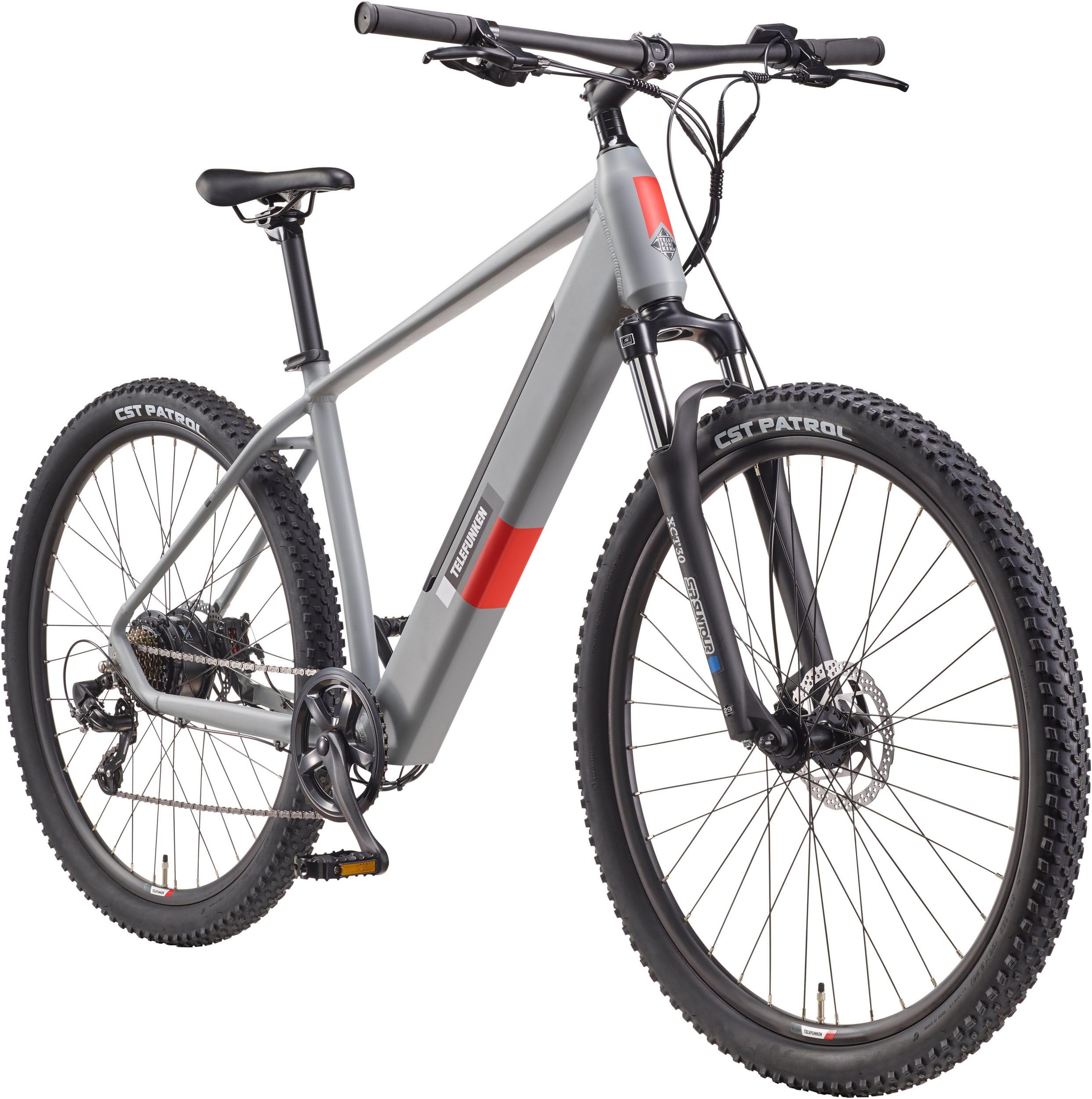 TELEFUNKEN Mountain E-Bike 29 Zoll Hardtail Pedelec mit Scheibenbremsen | 468Wh Li-Ion Akku | 40Nm Heckmotor | Elektrofahrrad mit 7-Gang Kettenschaltung | LCD-Display
