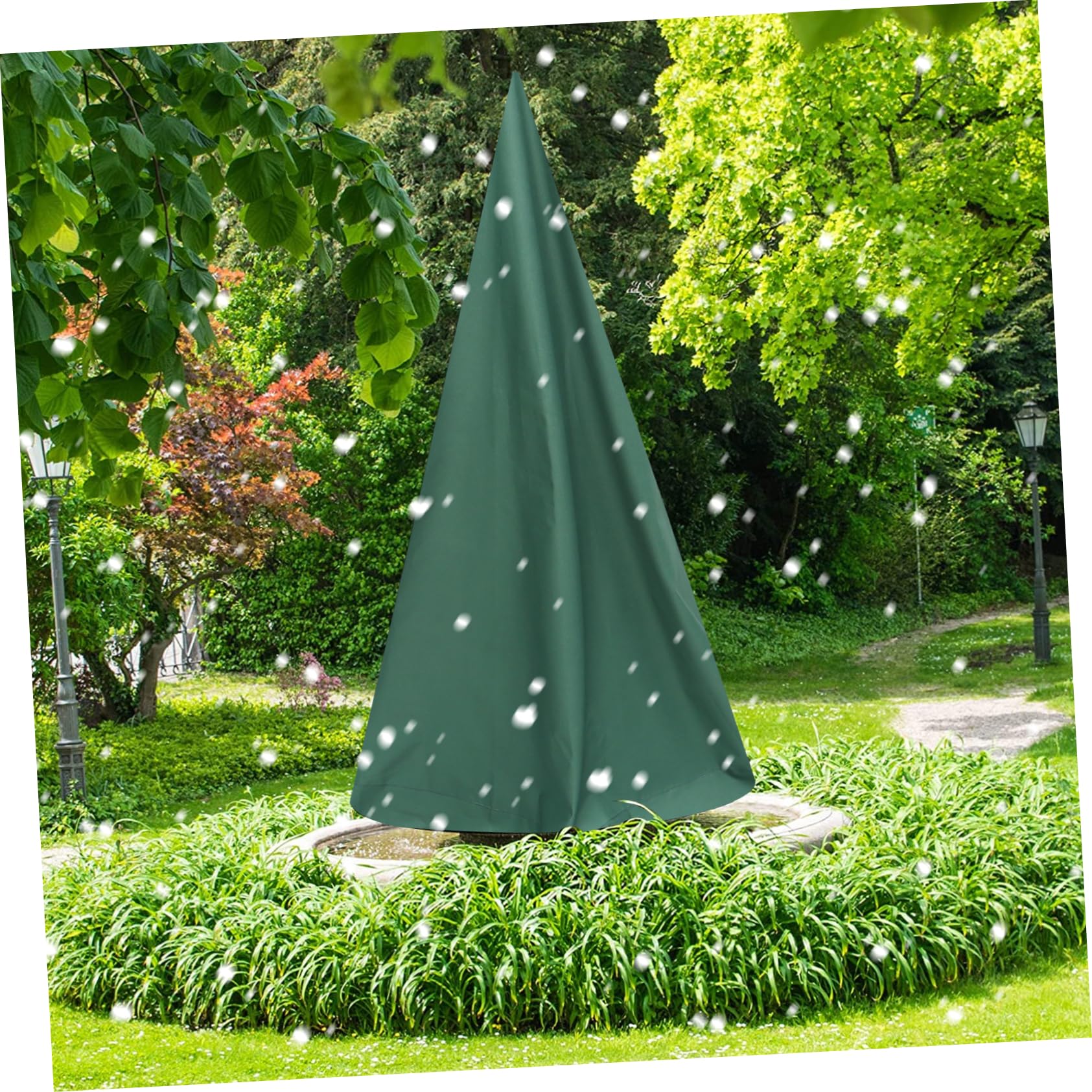 DECHOUS Antifreeze Oxford Fabric Full Coverage Tree Shape Fountain Patio Cover