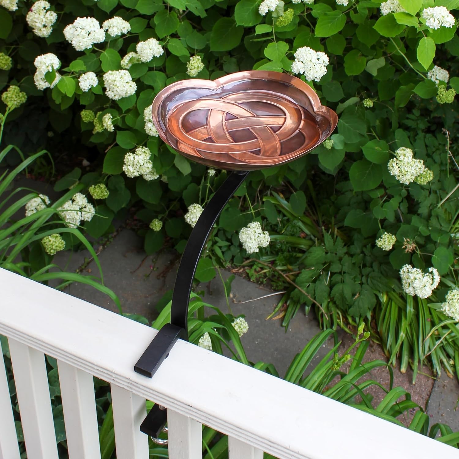Dara Knot Birdbath- Rail Mount Bracket