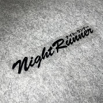 Night Runner Car Styling and Decals Vinyl Auto Rear Windshield Window Door Decorate Stickers Applique Black, 80cmx14.5cm
