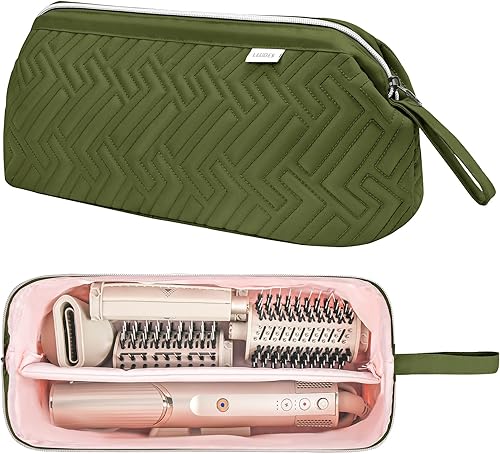 Leudes Bolsa de viaje para herramientas para el cabello, estuche de transporte portátil de tiburón Flexstyle, estuche para secadora de pelo de