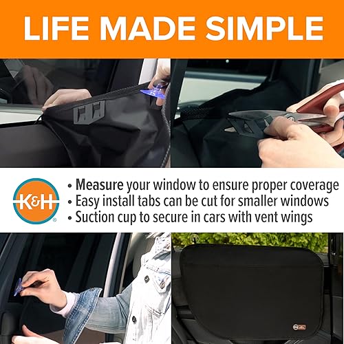 Vista 26 de Protector para puertas de vehículos fabricado por K&H, Bronceado