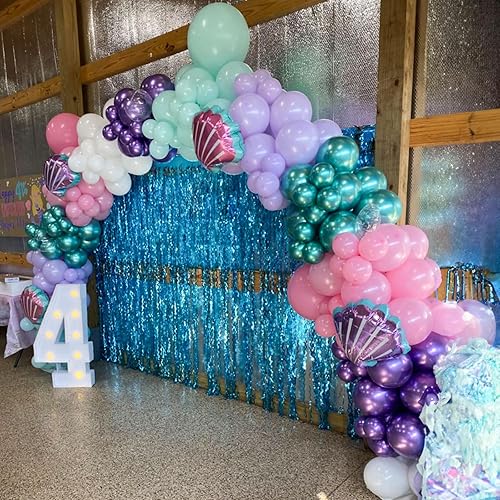 Vista 45 de Globos color verde salvia y rosa, paquete de 60 globos dorados metálicos de 12 pulgadas verde salvia y rosa polvoriento, globos dorados y verde