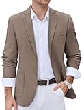 Men's Casual Blazer Two Button Sport Coats Lightweight Printed Lining Suit Jacket