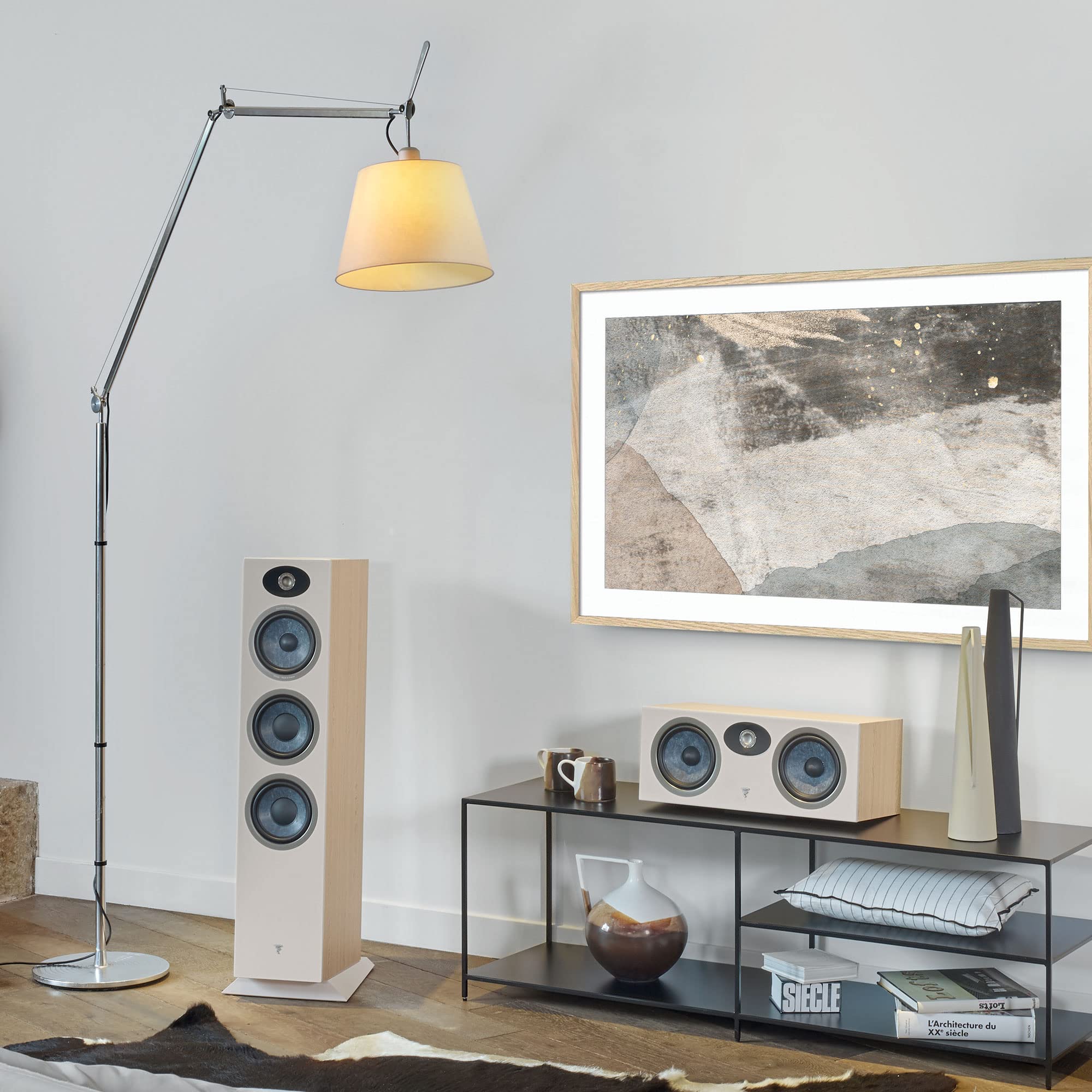 Focal Theva Center - 2-Way Center Channel Speaker with 6.5-Inch Drivers, Sold Individually, Light Wood - FTHEVACCLW