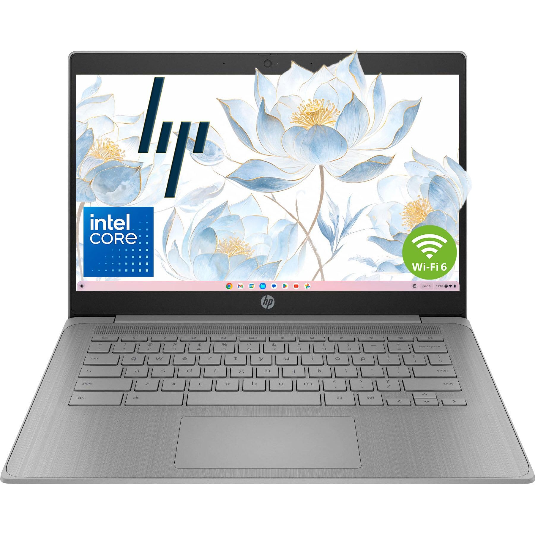 HP 14" Laptop 2026 Student Business, Intel N4500 CPU, 4GB RAM | Copilot AI, Ultra-Portable, Long Battery Life, Fast Charge, Webcam, WiFi 6, Chrome OS for Everyday Use, Gray
