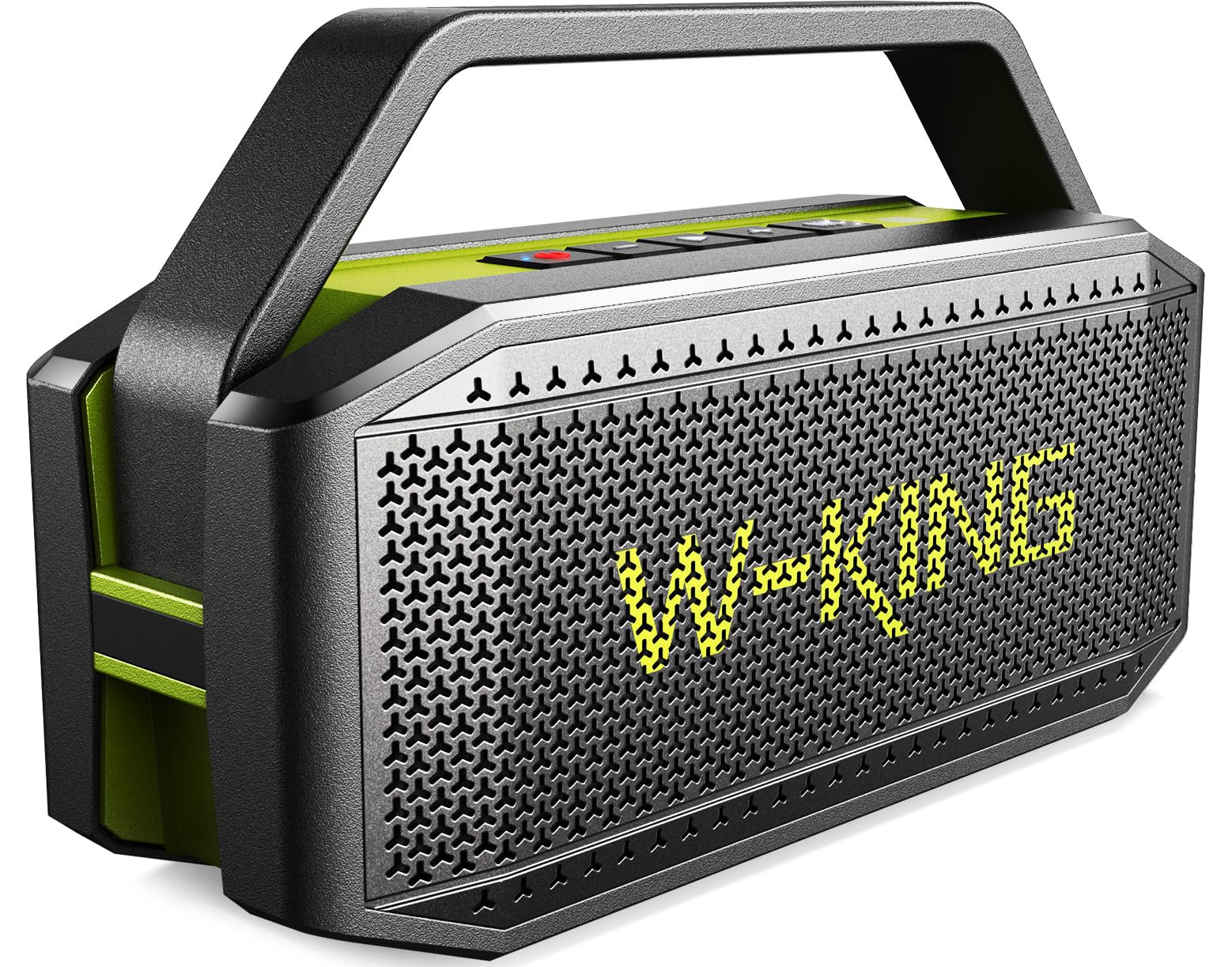 W-KING 100W(Peak) 60W IPX7 Outdoor Musikbox Bluetooth Lautsprecher Box Groß | 108dB Tragbar Party Lautsprecher Boxen Wasserdicht Boombox, Robust. Schwimmf., Großer Bass Radiator, EQ, 40H, TF AUX