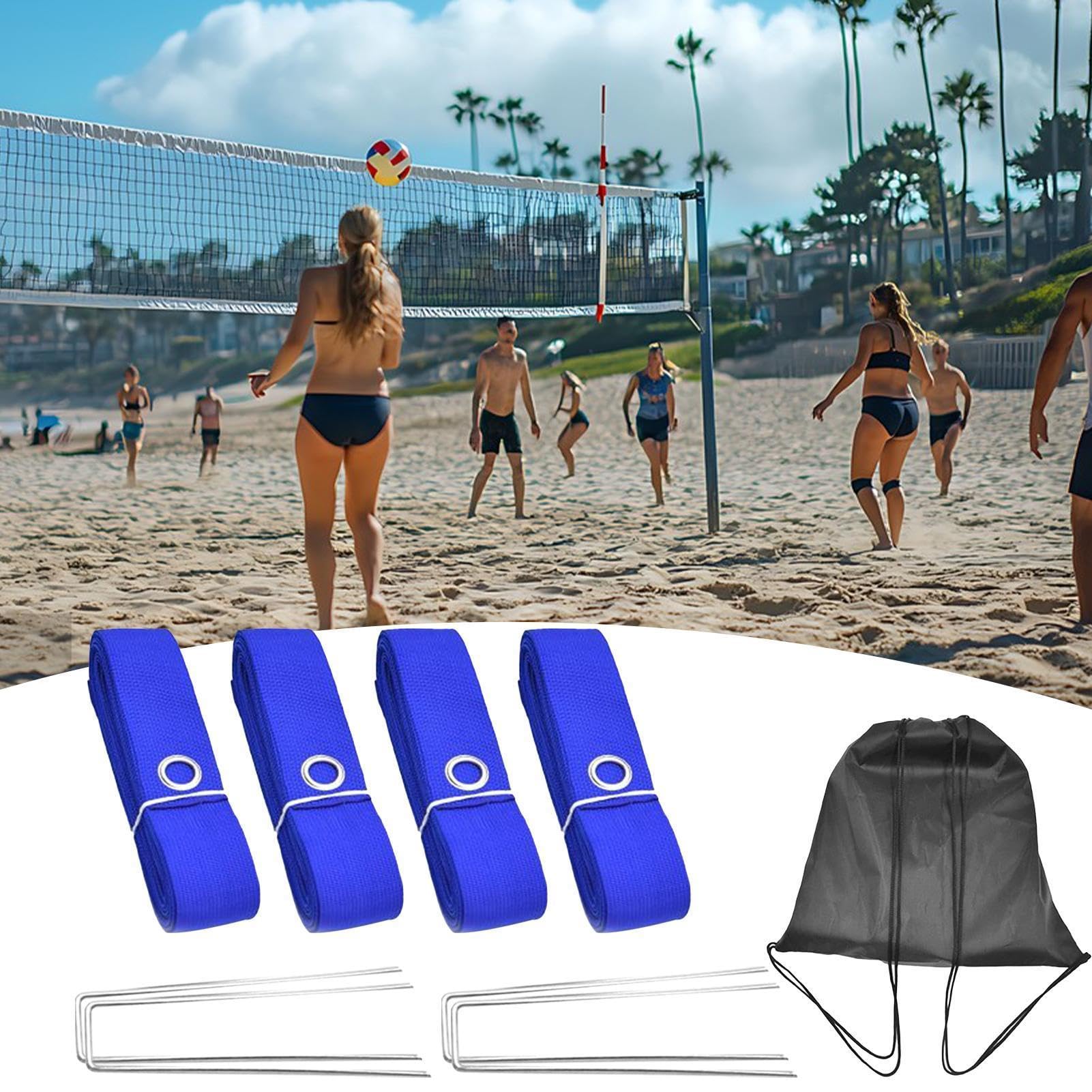 Lignes de terrain de jeu de volley-ball, kit de marquage de sport de sandball, lignes de marquage de volley-ball, pour cour, parc, place, tournoi, compétition