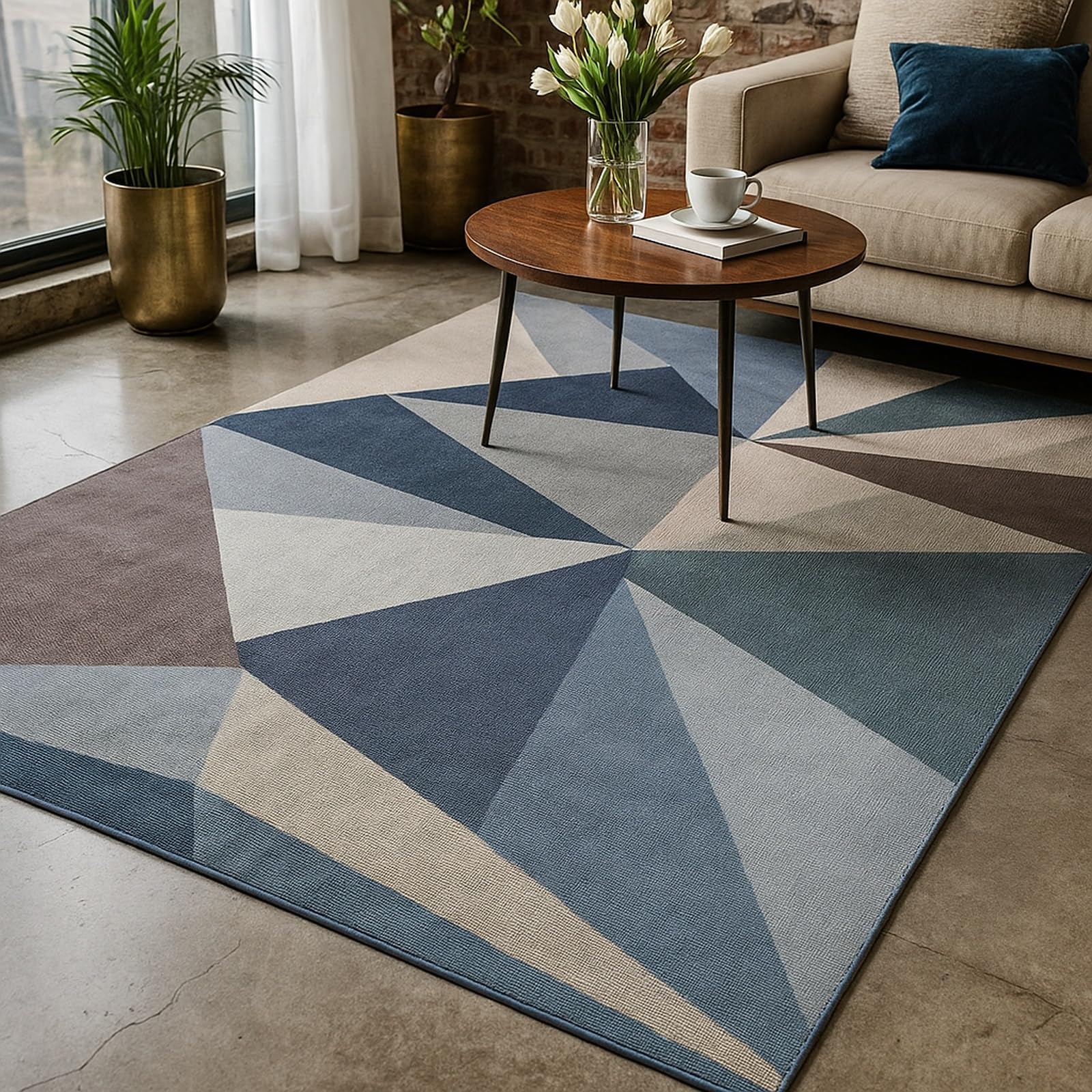 Tapis de décoration confortable pour réchauffer un sol en carrelage