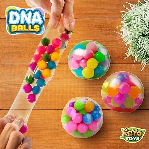 Miniatura 5 de YoYa Toys Bolas de ADN - Paquete de bolas de estrés  Bolas de colores para apretar bola de alivio del estrés para adultos y niños  Bolas de goma