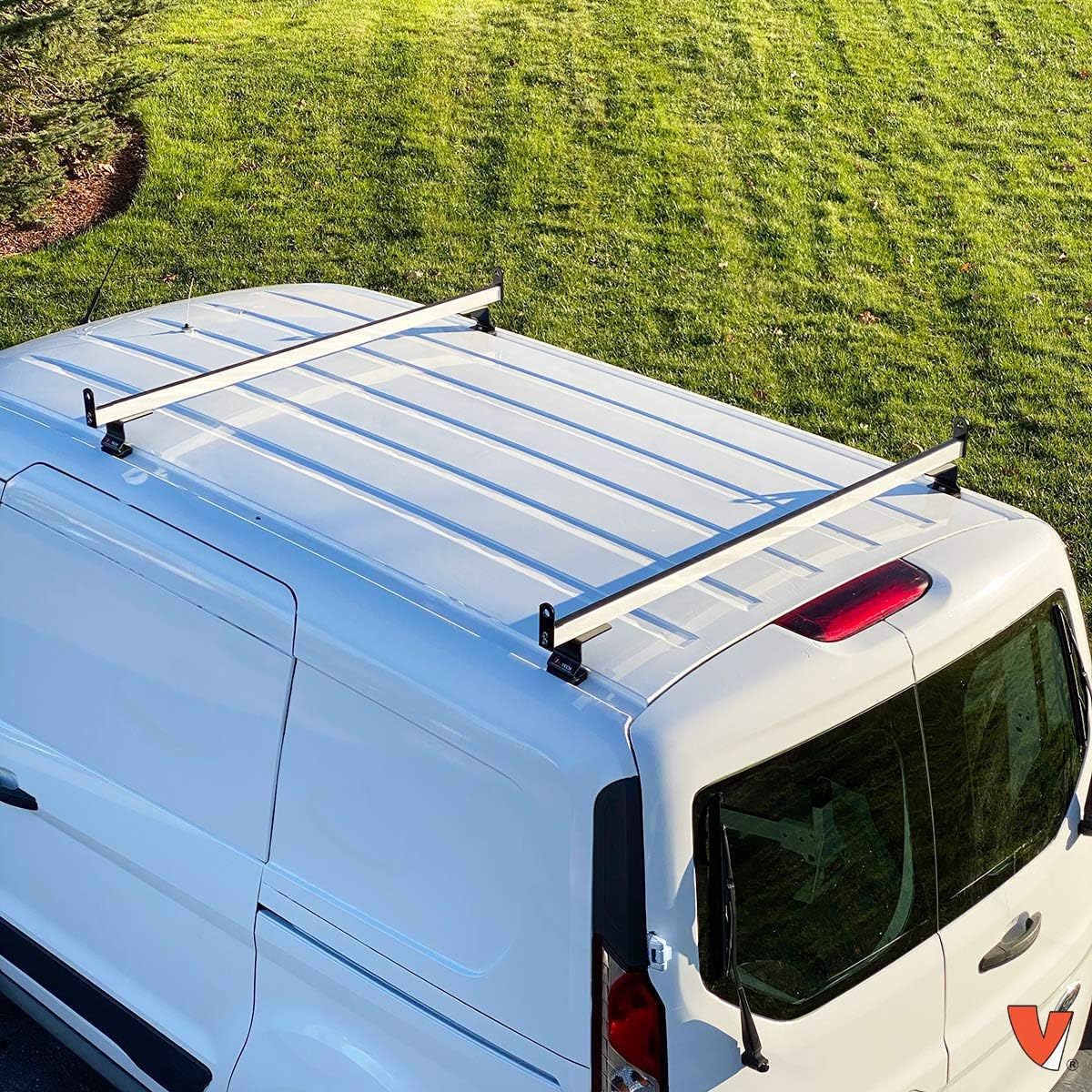 2 Bar Rack System for The Transit Connect 2014-On White