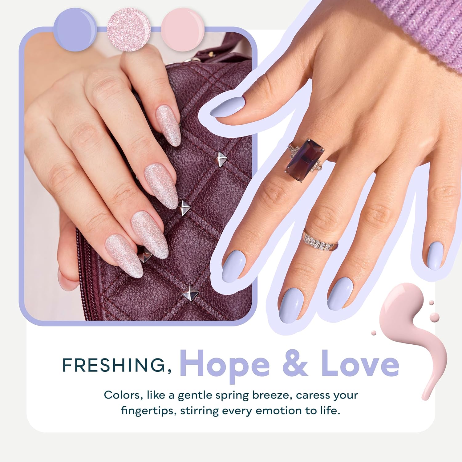 SUNUV Gel Nail Light for Nail Polish 48W UV Dryer SUNone White, Hema-Free Gel Nail Polish Kit, 16 Colors Gel Polish Set