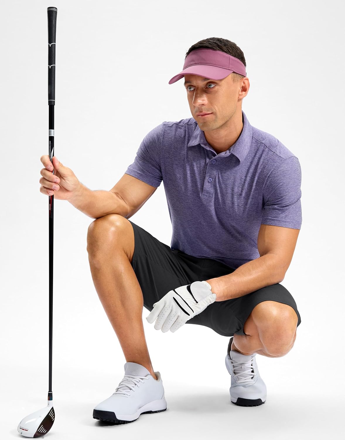 Pudolla Men's Golf Shorts with 4 Pockets 11"/13" Long Inseam Lightweight Quick Dry Flat Front Hybrid Shorts for Casual Work - Image 6