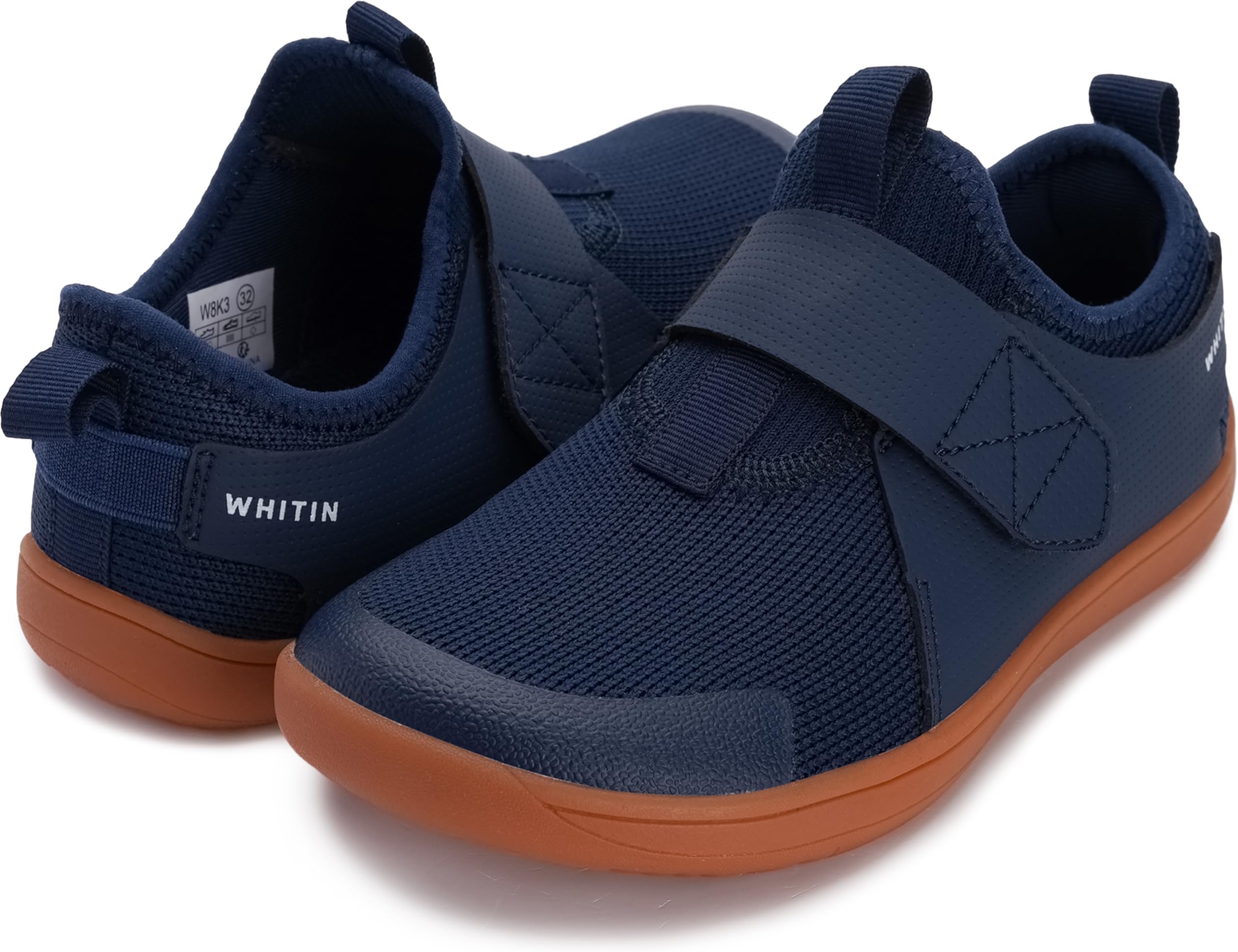 WHITINLittle/Big Kid Wide Width Barefoot Shoes | Boys/Girls Minimalist Elastic Opening Sneakers | Flexible- Zero Drop Sole