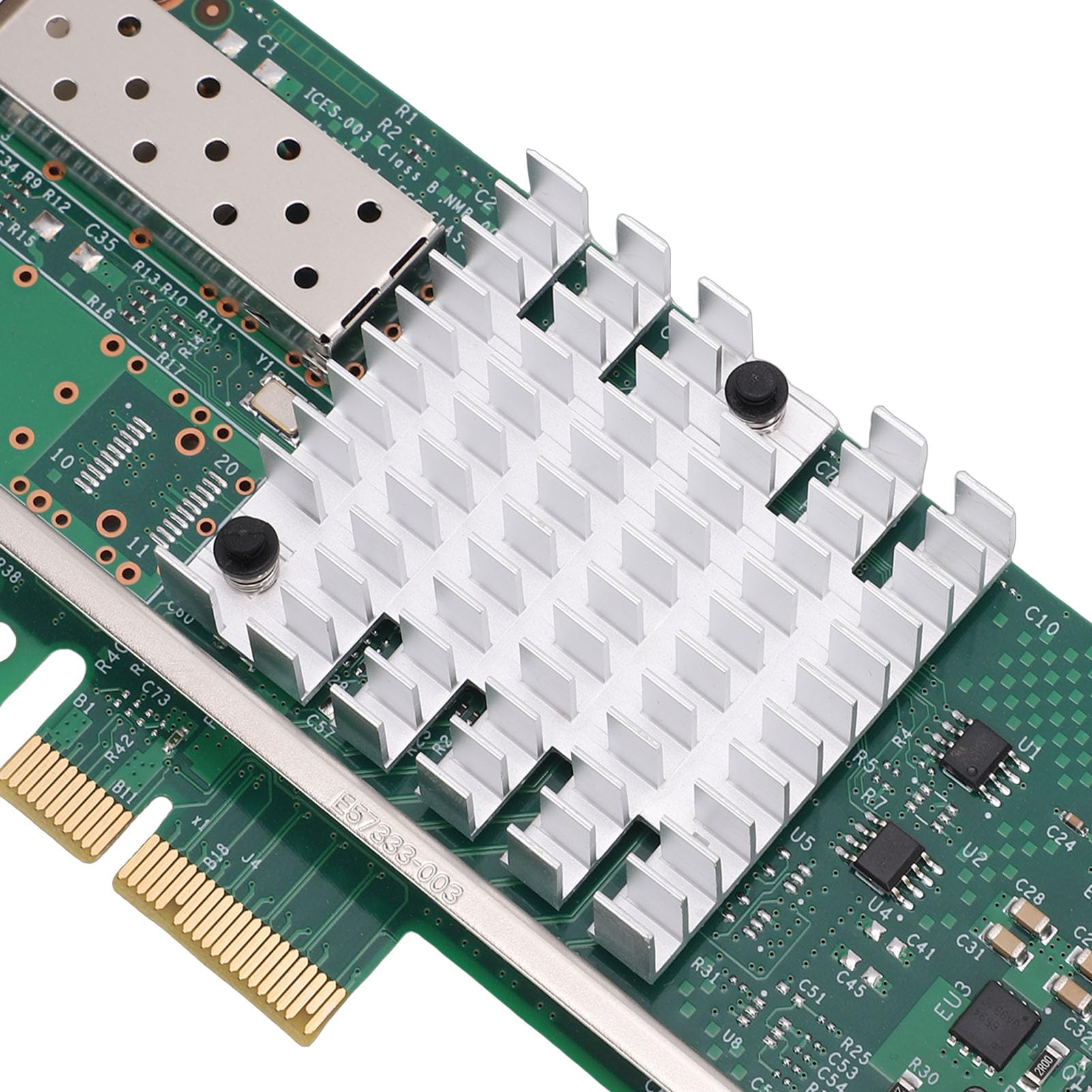 Adattatore per Scheda di Rete PCI E X4 da 10 GB, Scheda Adattatore Ethernet SFP + Porta Singola, Controller 82599EN, Supporto per Server PC, E VMware