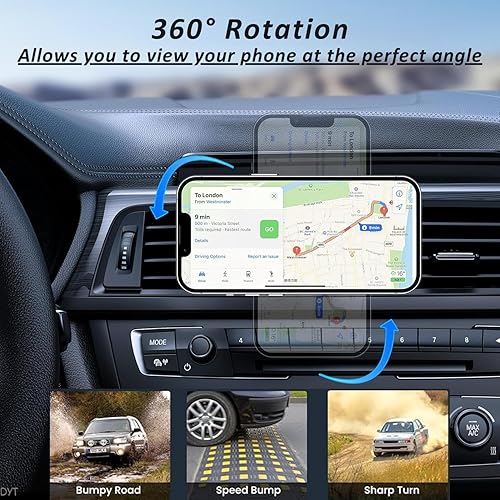 Miniatura 5 de Soporte de teléfono para tu coche Magsafe (20 súper imanes). Soporte magnético para teléfono para automóvilRotación de 360 Soporte de teléfono manos