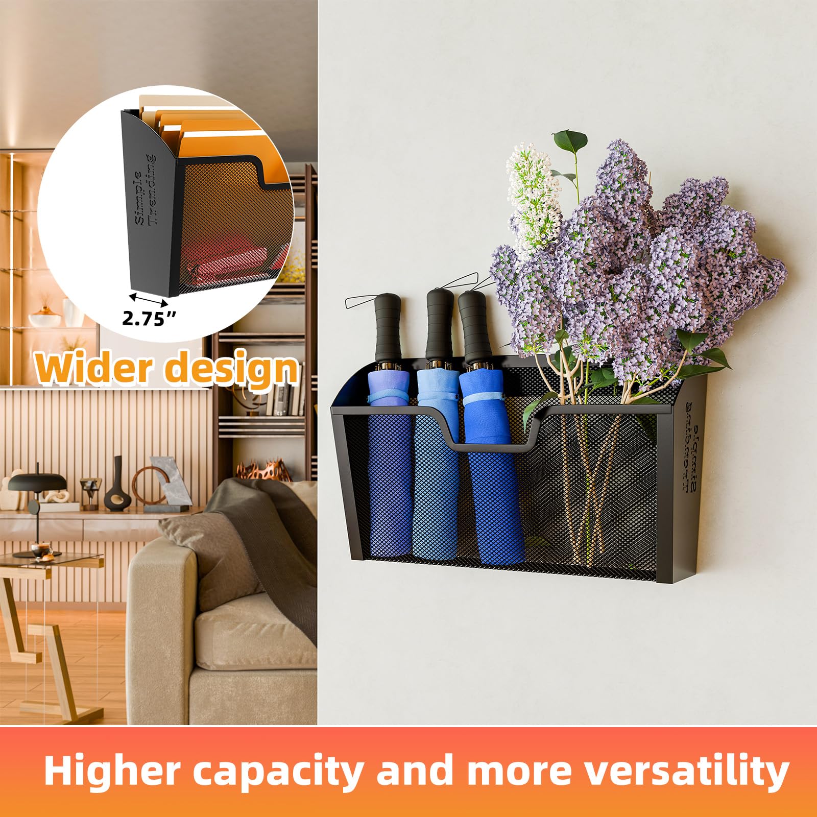 Office Depot Brand Mesh Hanging Wall Files Black Pack Of 3 Files - Office Depot - View #10