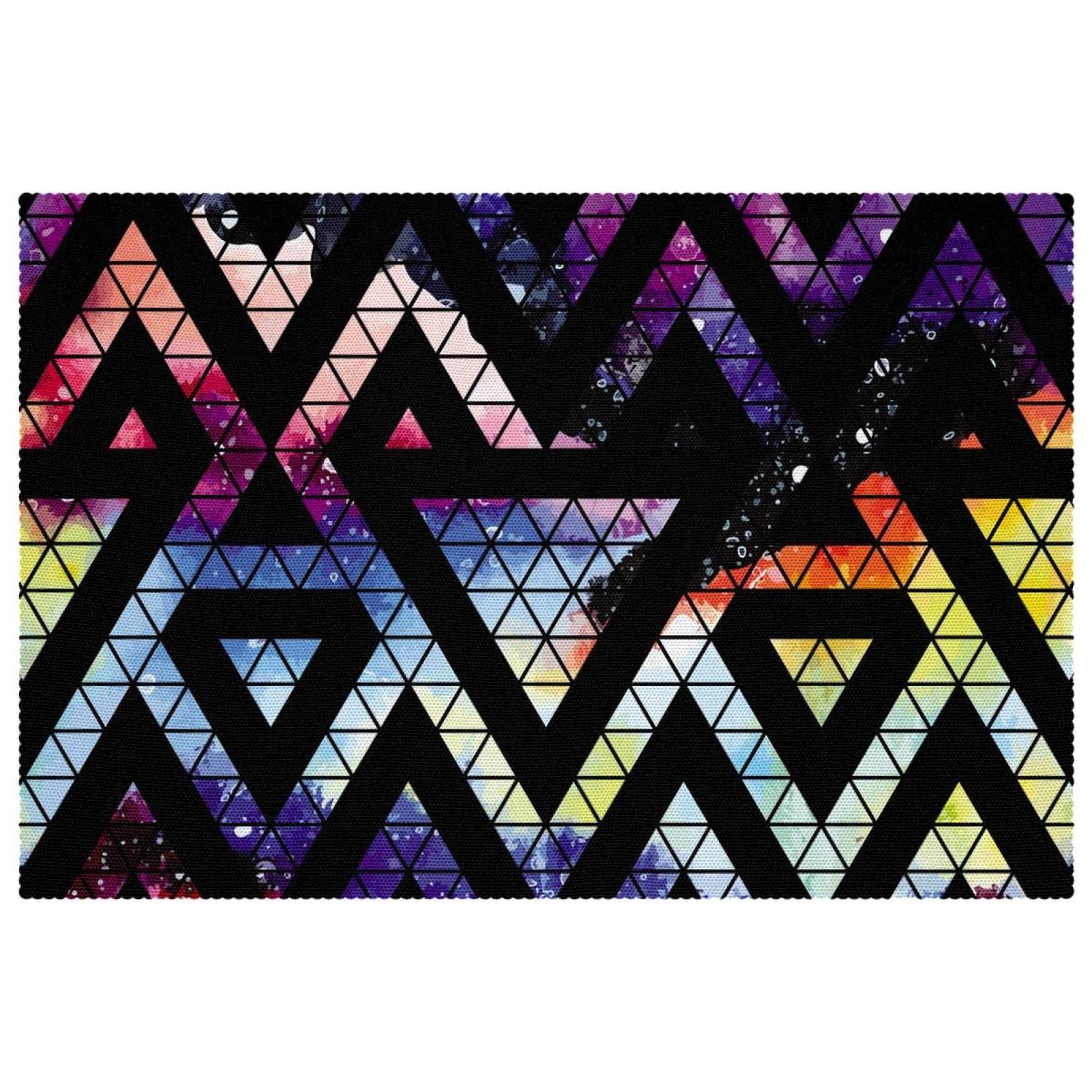 Set de table triangle galaxie : protégez votre table avec élégance