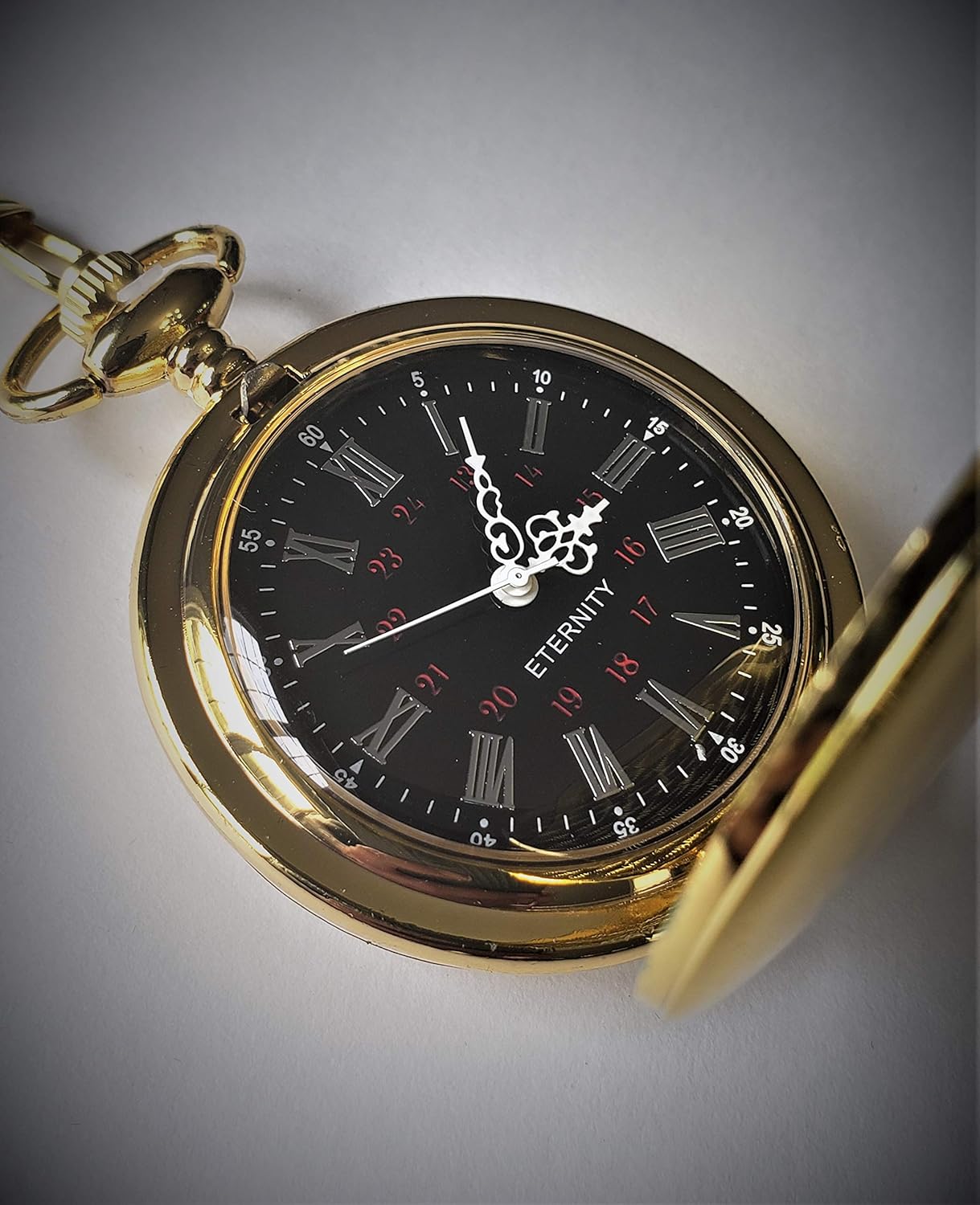 6 Custom Engraved Pocket Watches - Gift Set for His or her Wedding Set - Groomsmen Personalized Watches with Chain and Box Included - Engraving Included