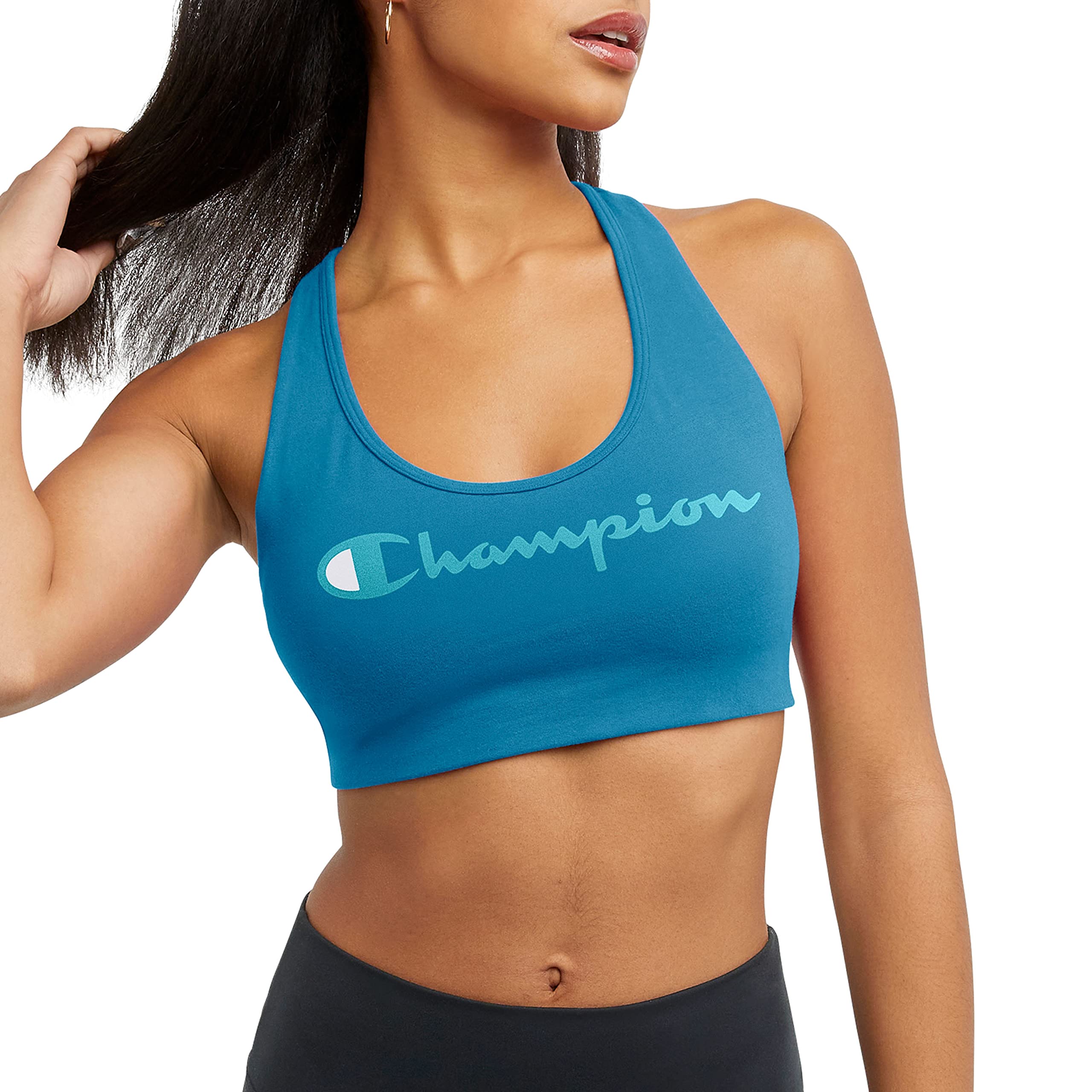 Champion Women'S Sports Bra, Authentic, Moderate Support, Classic Sports Bra For Women (Plus Size Available)