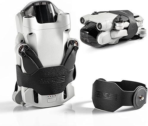 GnorU Soporte de hélice compatible con DJI Mini 3 Pro RC - Protector de correa de protección de hélices estabilizador y fijador de hélices para DJI