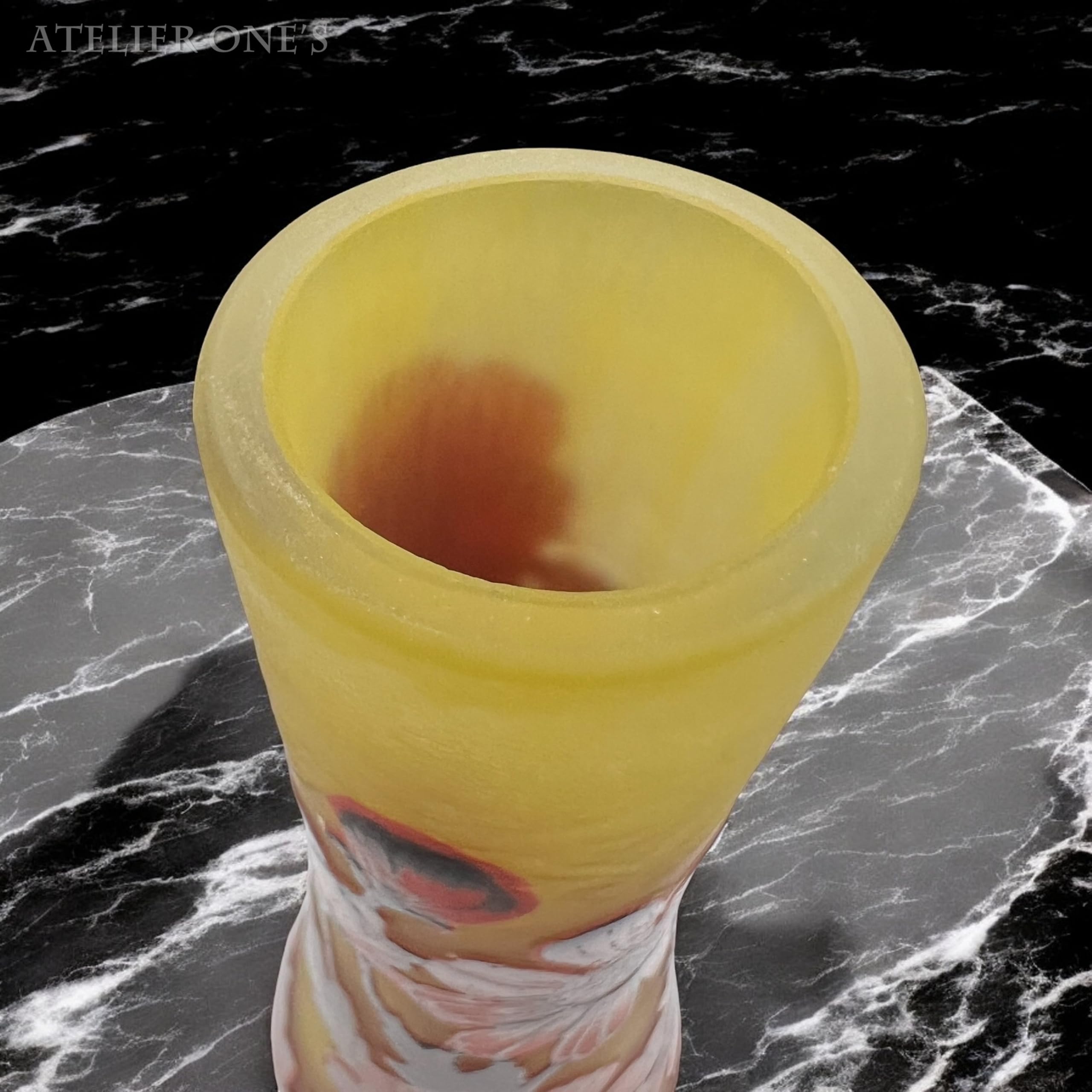 Amazon.co.jp: 【証明書付】高さ19cm 幅8cm 【希少】 エミールガレ  