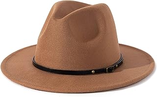 Lisianthus Women Belt Buckle Fedora Hat