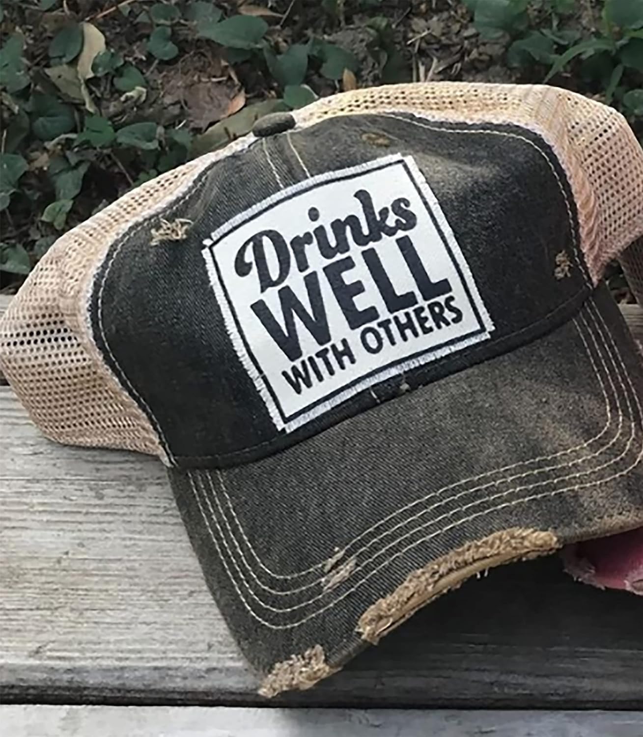 Vintage Life Funny Hats for Women and Girls, Distressed Trucker Baseball Cap with Sayings - Image 2