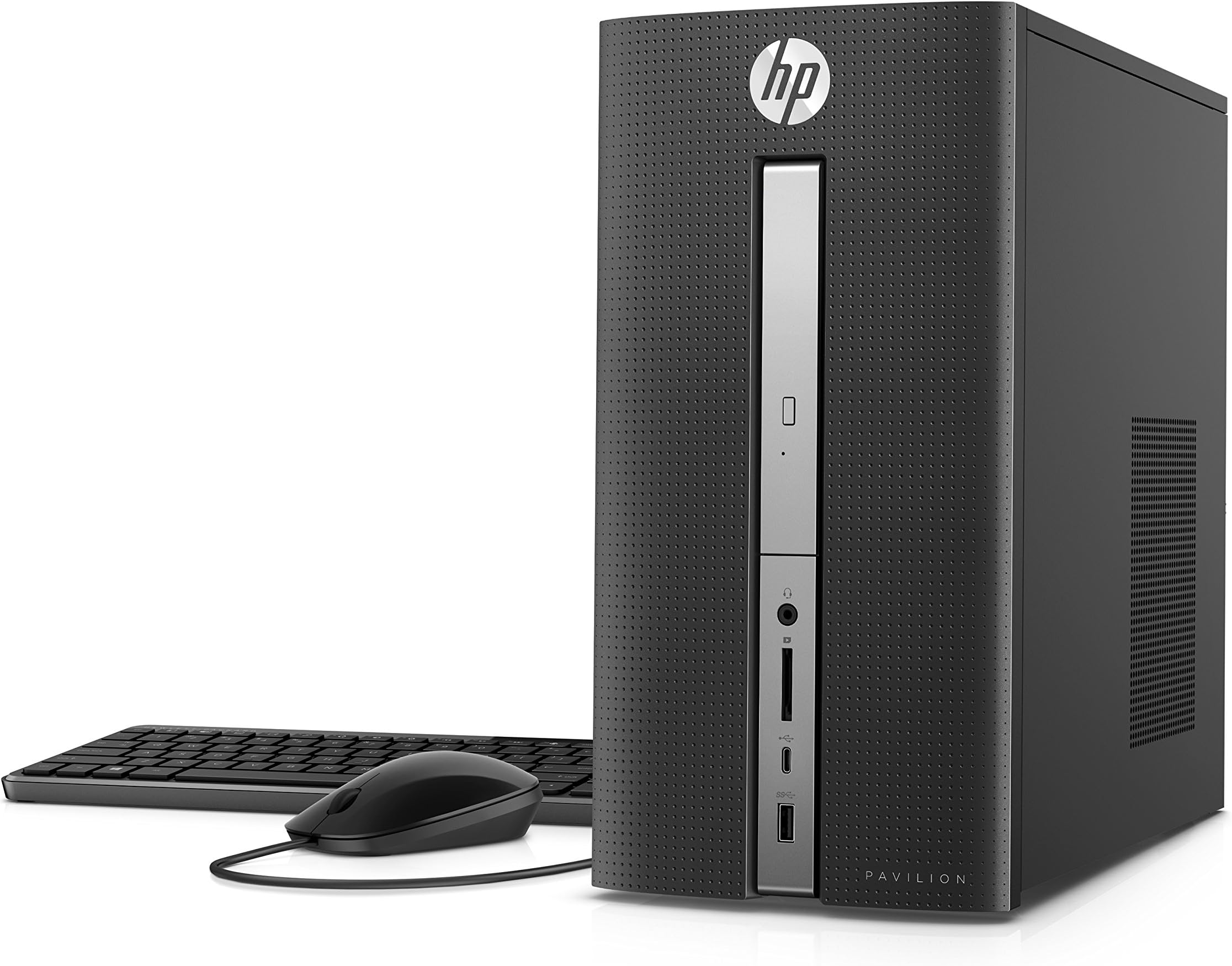 New HP Pavilion Desktop Computer 570, Intel Core i5-7400, 8GB RAM, 128SSD and 1TB HD, Windows 10
