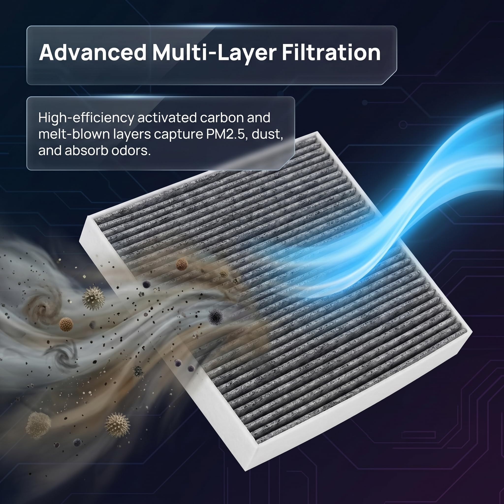 Amazon.com: 3 Pack Activated carbon BW182 Cabin air filter for